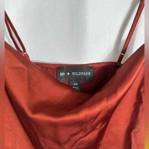 NWT BP. + Wildfang Satin Camisole in Rust Henna - Picture 5 of 6